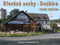 008 Dřevěn&eacute; sochy - Doubice - Star&aacute; hospoda